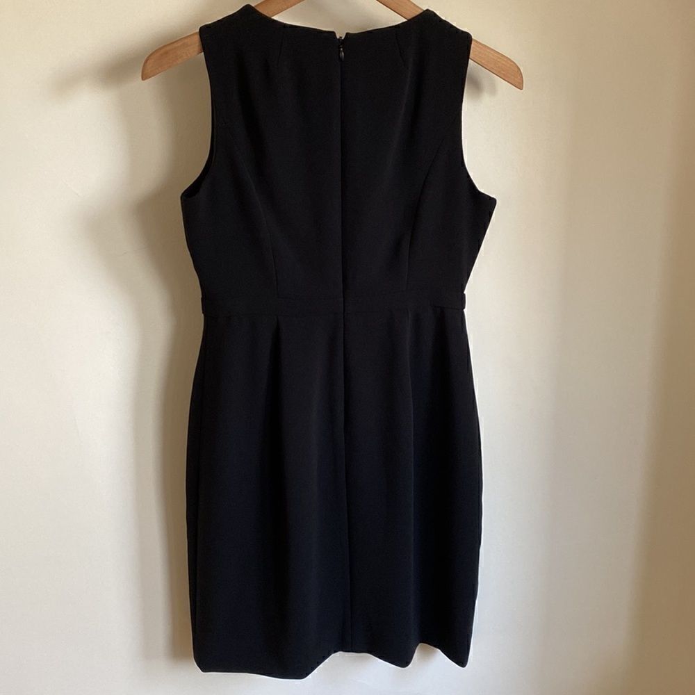 J CREW Scalloped Faux Wrap Sleeveless Sheath Dress    - Picture 9 of 11